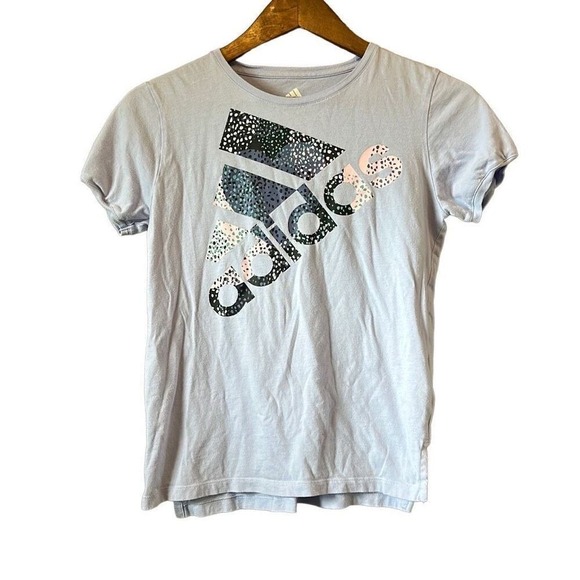 adidas Other - Kids Adidas Logo Graphic Tee Shirt Light‎ Purple Short Sleeve Size 16